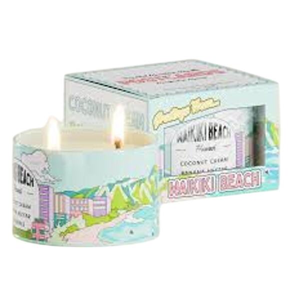 Brand New Hawaii Postcards Scented Destination "Waikiki Beach" Candle - Picture 3 of 5